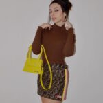 Alessia Tresoldi Instagram - I think I like yellow & brown now 💛🤎 OOTD #jacquemus #fendi #yellow #brown #ootd #paris #loveparis #Italy #tresoldi #Bergamo #fendiskirt #jacquemusbag #LeChiquito #jacquemusLeChiquito