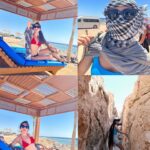 Alessia Tresoldi Instagram - These Egypt days 🐫🦎 ❤️ Gli outfit che mi hanno accompagnata in questo viaggio sono di @sinsay Code: 847ITPSIN —> 10%off on all (available for 7 days with no limits on minimum spend) @sinsay_it _supplied_ #Egypt #Farsha #farshacafe #SharmElSheik #asia #Charmillion #charmillionclubresort #resort #desert #deserto #motorata #camels #cammelli #snorkeling #pink #barbie #feet #barbiefeet #tresoldi