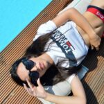 Alessia Tresoldi Instagram - Summer time ☀️🕶️ choose your fav 1-6 #summervibes #sunglasses #summeron #estate #swimmingpool #tresoldi #bergamo @tommyjeans