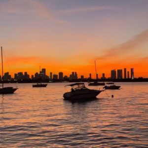 Alex Lange Instagram - no filter necessary. sharing sunsets in miami this week for the art basel @badboi expo with @karmagawa