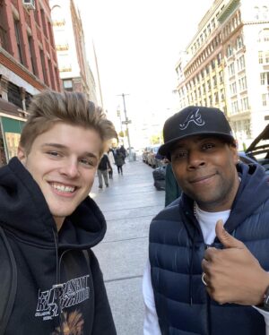 Alex Lange Instagram - out in new york this week with @karmagawa for the Pencils Of Promises Gala, which raised over $1.5 million to build schools- proving the commitment to provide education and opportunity for all. no donation is too little for this global movement to better humanity, and i’m stoked that I get to be a little part of this amazing movement.