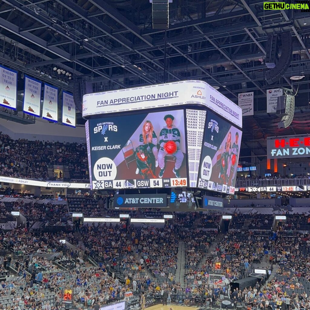 Alex Lange Instagram - it was such an incredible feeling seeing our photos up on the screen and i’ll never forget this trip. so much love to the spurs for taking us in, and obviously to the amazing @marckeiser @jeffkassel (and everyone else that worked on this)