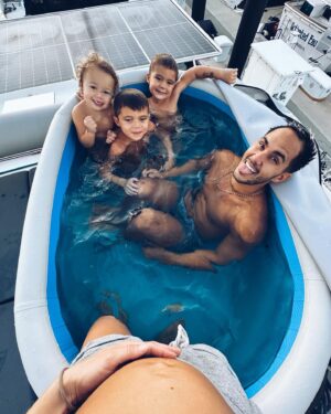 Alexa PenaVega Instagram - Penavega party of 6 happening later this year… 😂 still can’t believe baby number 4 is on the way. I think we may need a bigger jacuzzi… Ok… what are the guesses?!? BOY OR GIRL?!