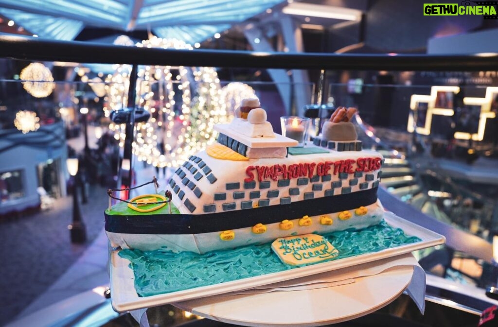 Alexa PenaVega Instagram - This cake deserves its own post! Thanks to all who made Ocean’s birthday so special !!! Best part is that we shared this cake with so many people walking by!! We vlogged the whole thing! Make sure your subscribed on YouTube! #lavidapenavega #happybirthdayocean @royalcaribbean l