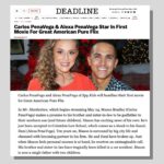Alexa PenaVega Instagram - We’re so excited to announce that @therealcarlospena and @vegaalexa will star in their first movie for Great American Pure Flix, ‘Mr. Manhattan’, premiering on May 24th! 💙