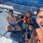Alexa PenaVega Instagram - A perfect day on the water with the fam :) SWIPE -> to see Kingston living his best life 😂