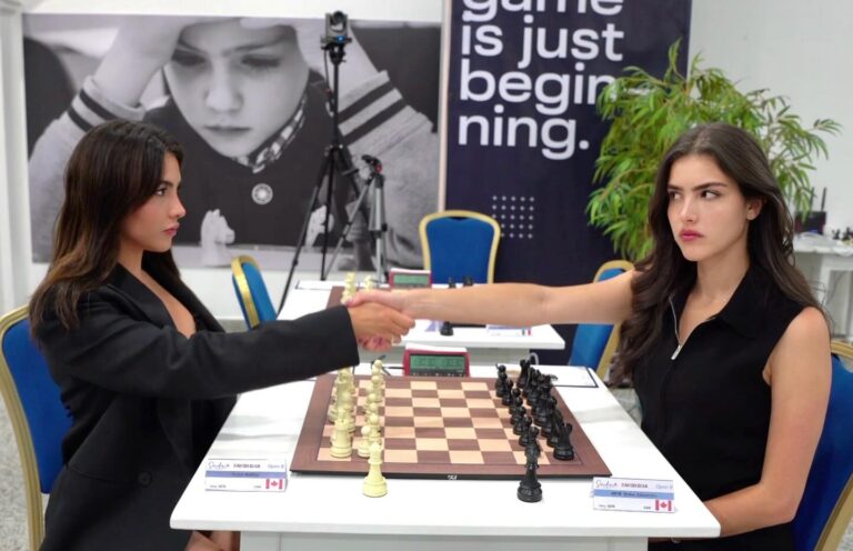 Alexandra Botez Instagram - ITS HAPPENING. OUR FIRST TOURNAMENT MATCH IN HISTORY. LIVE NOW ON OUR TWITCH!