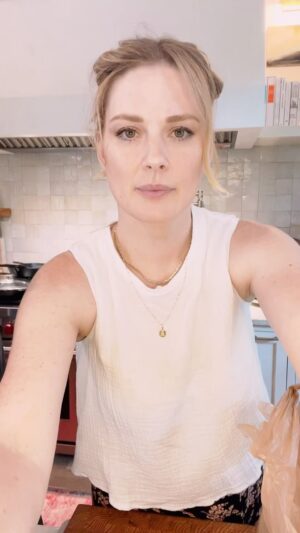 Alexandra Breckenridge Instagram - 6 whole chicken thighs skin on
Bone in
1 cup chicken broth
 1cup white wine
 1 white onion
5 cloves garlic, chopped
bunch fresh thyme to taste 
1 bag baby Dutch yellow potatoes
1 can pitted green olives drained 
2 lemons

Follow recipe in the video 🦄

Pre heat oven 375
heat your Dutch oven on medium to high heat with olive oil, cook your white onion until it starts to brown deglaze with white wine add seasoned chicken, breasts, skin side down sear until golden brown and crispy flip chicken breasts over add potatoes, chicken broth, green olives, lemon and thyme bake in the oven at 375 for roughly 20 to 30 minutes or until potatoes and chicken are cooked through. 🦋