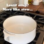 Alexandra Breckenridge Instagram - Curry lentil stew. Amazing over rice On its own With crackers Chimichurri Sour cream Whatever you want. This is a crowd pleaser!!!!! 🥰💕🌈