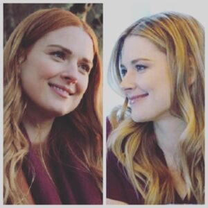 Alexandra Breckenridge Instagram - Are you a #mel fan or #sophie fan..?❤️🧡💛💚💙💜
