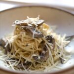 Alexandra Breckenridge Instagram - Homemade sourdough pasta with a creamy mushroom sauce. The mushroom sauce recipe from @cookingwithfiona