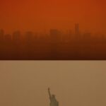 Alice Braga Instagram - The day became night in NYC due to forest fires in Canada. Feels like a post-apocalyptic film. Only this is not fiction. This is our life in a world of climate collapse. A systemic crisis that affects everyone. And a very important part of this crisis are the indigenous peoples - the people who hold up the sky. They are the biggest protectors of this amazing web of life that sustains us. And right now, the indigenous, together with our planet, and humanity itself are under attack. The Brazilian congress is trying to take away their rights by invading their lands, sacred for them and a product, for the system. The indigenous peoples need us. Now more than ever. They fight for their territories, but they protect all humanity. Right now it’s us against the end of the world. Everyone’s holding up the sky. If you care about the future, support the indigenous peoples' fight. No Marco Temporal. The future is indigenous. ◦ #MarcoTemporalNÃO #demarcaçãojá