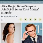 Alice Braga Instagram - Dark Matter is a book that deeply moved me. Its an honor to join this amazing writer @blakecrouch1 , cast and producers to tell this story. Joel Edgerton has been one of my favorite actors for many years now. Dreams do come true. Here we go. 🤍⚡️ • Dark Matter é um livro que mexeu bastante comigo. Uma honra trabalhar com esse escritor, com esse elenco e produtores. Joel Edgerton é um dos meus atores favoritos faz muitos anos. Sonhos podem sim se tornar realidade. Simbora.