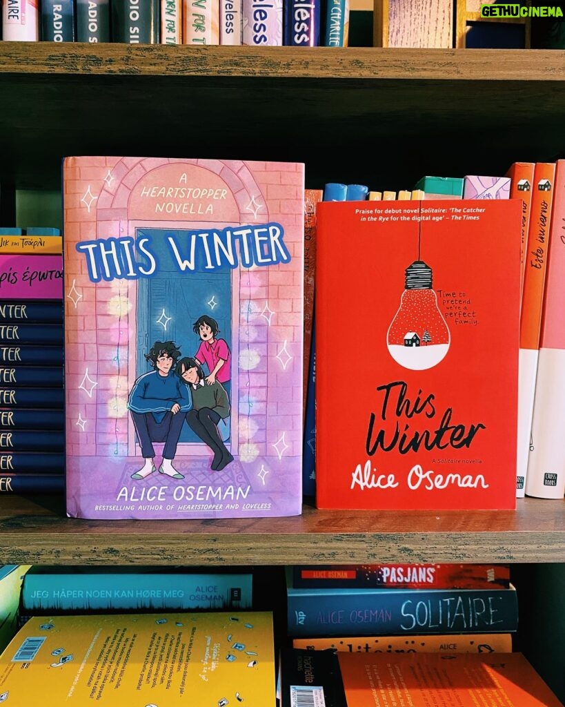 Alice Oseman Instagram - THIS WINTER is out today in the US in hardback, with an illustrated cover by me! This little story has come a long way since I first wrote it in 2015 🎄🌧️