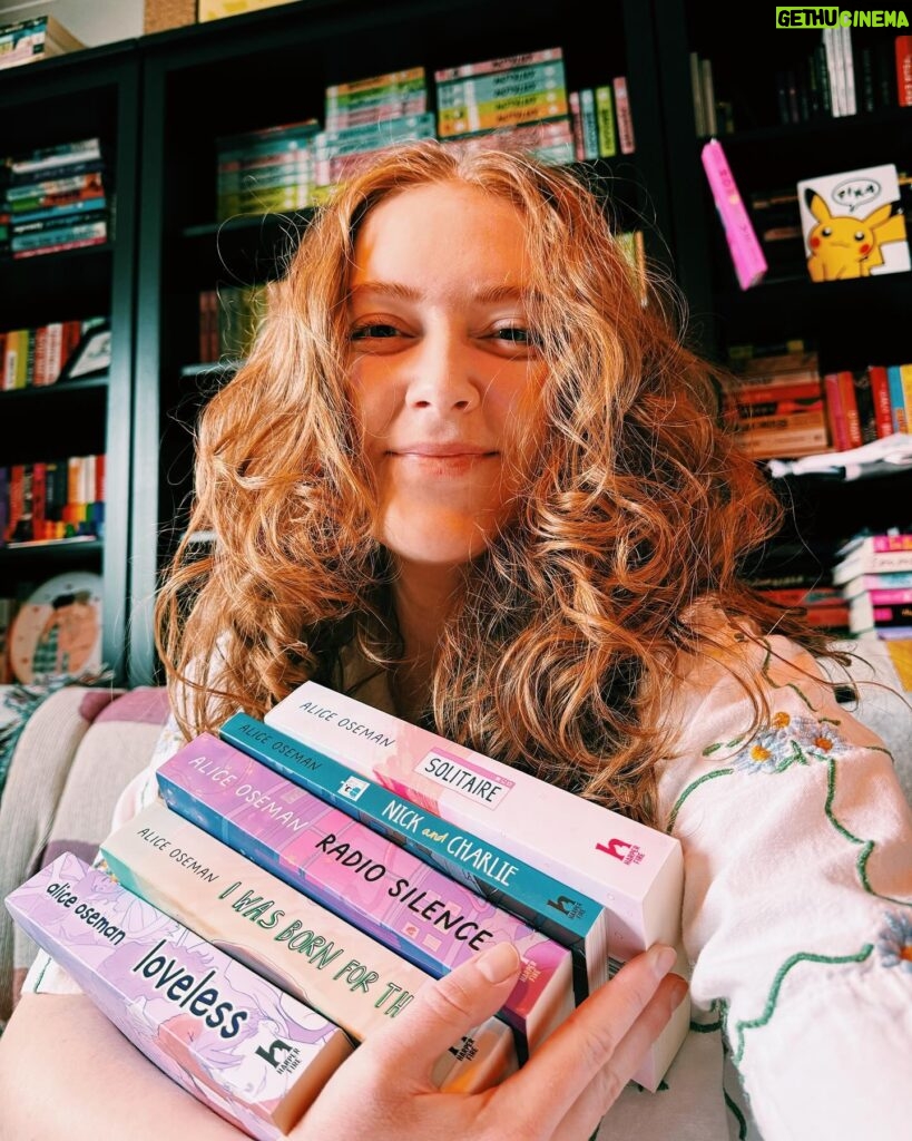 Alice Oseman Instagram - The new UK editions of my novels are out TODAY! 📚 I feel so lucky to have these editions out in the world, with covers designed by me. I am so proud of all of these stories… each one feels like a step forward creatively where I tried something a little new. While I sometimes look back and think ‘hmm could I have done that better’, they’re all a true representation of exactly what I wanted to make at the time, and I gave everything to them, and I love them for that. I can’t wait to get back to writing prose eventually! ALL of these editions contain bonus content... Solitaire = a Q&A with me by YA icon David Levithan! Radio Silence = an author’s note about my relationship with education and creativity IWBFT = my short story GHOSTED, which is about Rowan and Lister Loveless = my short story HANDS AGAINST OUR HEARTS, which is about Pip and Rooney Nick and Charlie = my short story FIRST DAY, which is about Nick’s first day at uni! And lastly, just a small note to say that there will be a new UK paperback of THIS WINTER as well… but not till later this year! 🎄 Thank you so much everyone for your support 💖