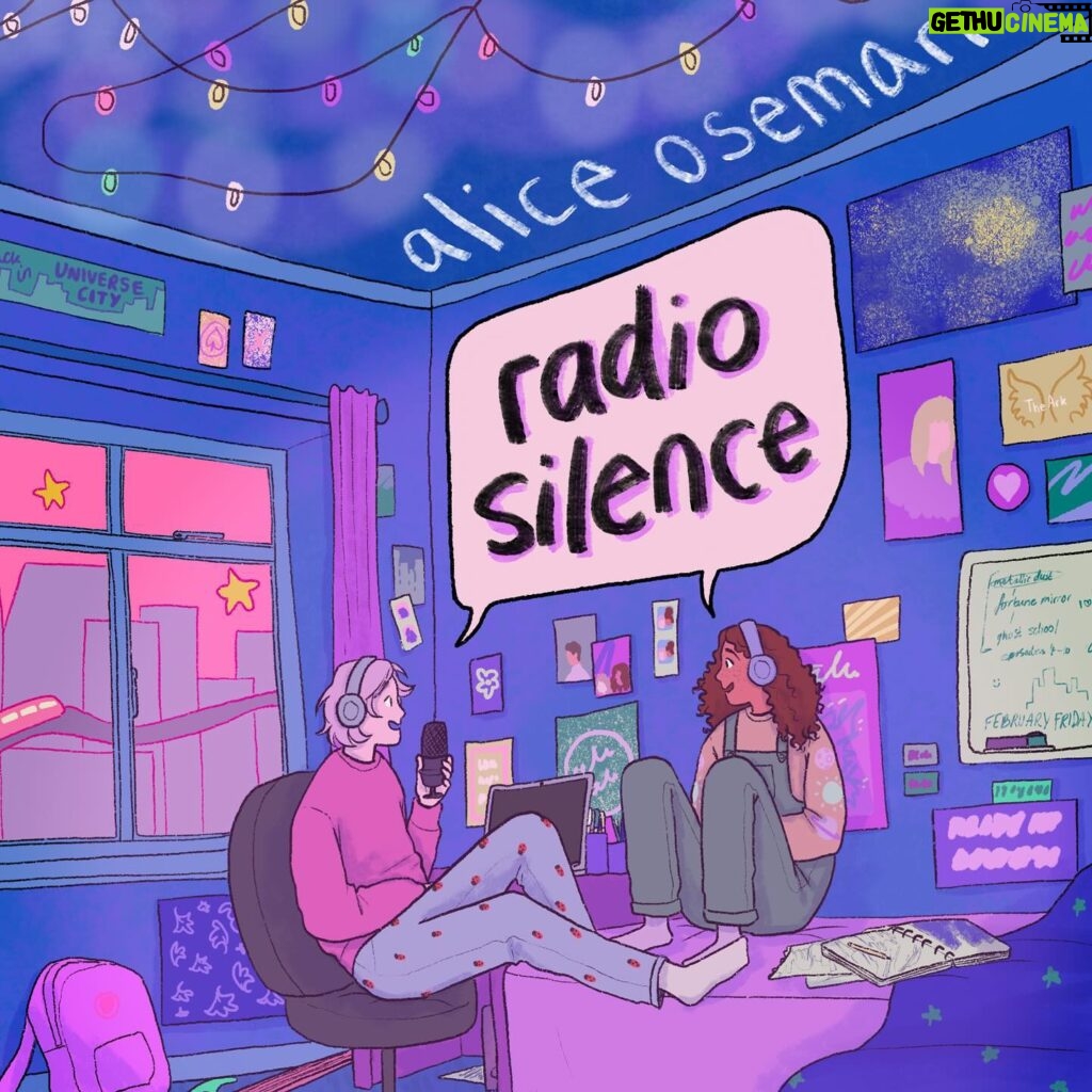 Alice Oseman Instagram - The new US edition of RADIO SILENCE is out today!!! This is the last of my redesigned editions with covers illustrated by me. I don’t yet have a physical copy myself but I can’t wait to get one and see all the new editions lined up together!! This book is so deeply important to me and I think about it all the time. I hope you enjoy it if you’re planning to check it out! 📻🌃