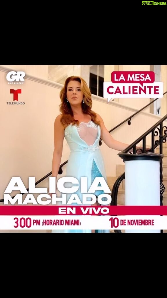 Alicia Machado Instagram - Mi gente bella en unos minutos estaré visitando @telemundo Conversando en vivo solo en @lamesacaliente #miami #aliciamachadoactress Mis fans como siempre cuento con ustedes !