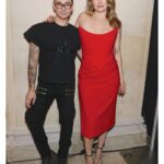 Alicia Silverstone Instagram – Backstage with my super fun, sweet, and brilliant friend @csiriano for his fashion show at #NYFW 🖤❤️ #MondayMemories