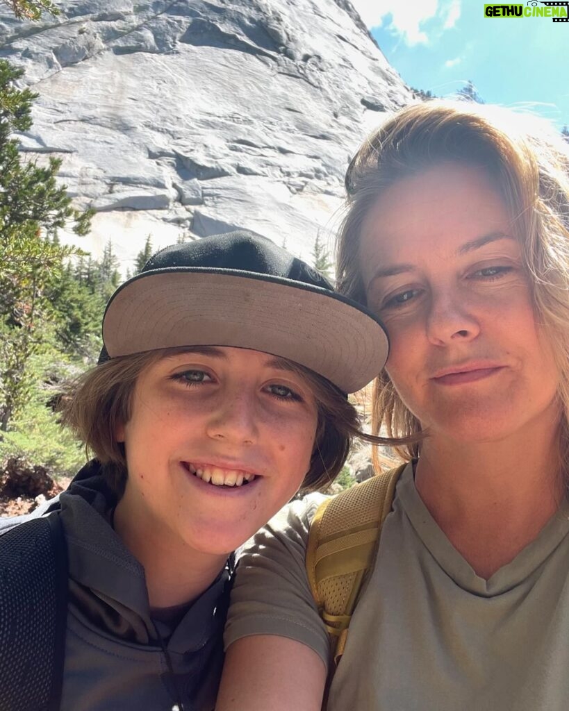 Alicia Silverstone Instagram - We ❤️ our National Parks! Since it’s National Park Week, I came across these photos from a trip we took in 2022 when Bear and I visited Yosemite National Park. Now I’m dreaming of our next national park adventure! Which park should we explore next? Join me in celebrating #NationalParkWeek and see how you can help protect these beautiful places at https://bit.ly/3VQCsky. @nationalparkfoundation