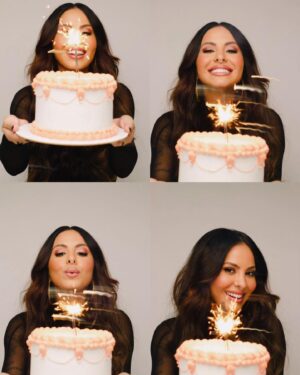 Alinne Rosa Instagram - não estranhe, não, hoje é o dia… 🎂sol em Áries, ano novo astrológico… entrego e agradeço muito! 

celebro a vida e cada vez mais o cnpj Alinne Rosa próximo do rg Aline Oliveira. brigada a cada um que segue comigo, me dá força e se conecta de alguma forma. vcs me regam e me enchem de amor! feliz vida pra mim, né? rsrs ❤️✨🥳🎁

Stylist @luisazevedoo 
Beauty @cassiobeauty 
Foto @romariocarva
Bolo @gourmetpretinho

#mandempresentes #sóumbolinho #alinnerosa #festanovale #omeuvaletodo