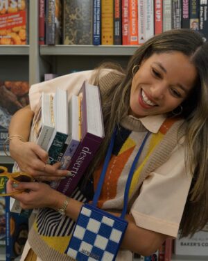 Alisha Wainwright Instagram - How many baking books is too many? GUYS what do I bake next bc I’m looking to challenge myself with something out of my comfort zone. Another round of croissants? Multi tiered cakes? Non euro centric baked goods? Open to it all and ready to fail until I maybe get it right 😊😊