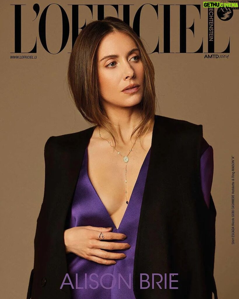 Alison Brie Instagram - @alisonbrie exclusive for @lofficielliechtenstein We are excited for this Fashioneditorial and had the best time in LA shooting it. Find the full story and interview in the current spring print issue and online on www.lofficiel.li Wearing @joannaachkarjewels @escadaofficial @gobicashmere.germany Shot by @sarahkrickphotography Editor-in-chief & Styling @gracemaier Hair @clarissanya Makeup @mollygreenwald Photoassistent @bryancarvajal.jpg Special thanks to @annemarieboerlind @st_publicrelations @thehazeagency_ #alisonbrie #somebodyiusedtoknow #lofficiel #lofficielliechtenstein #printstory #digitalcover