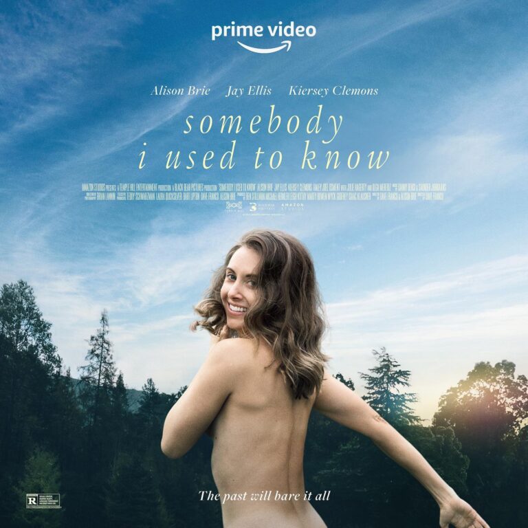 Alison Brie Instagram - Please enjoy this unreleased poster for #SomebodyIUsedToKnow (streaming now on @primevideo ) Huge thanks to Devon Gibbs, our wonderful poster designer, who captured the perfect amount of naked to please both me AND our censors at the MPA 😏 @alpenpictures