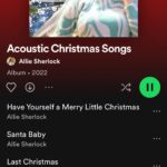 Allie Sherlock Instagram - Swipe left… have you guys streamed my new Christmas album. Link in my bio