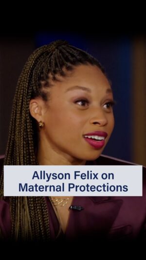 Allyson Felix Instagram - “We need to support every athlete holistically and that means motherhood as well.” @allysonfelix