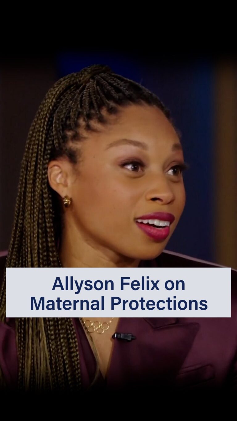 Allyson Felix Instagram - “We need to support every athlete holistically and that means motherhood as well.” @allysonfelix