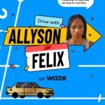 Allyson Felix Instagram – Allyson Felix—the  most decorated track and field athlete in U.S. history—is not the world’s best parallel parker. 

See how she does in our parallel parking challenge and be sure to drive with her voice by activating the experience at the link in bio!