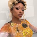 Amandla Stenberg Instagram - here’s my full look for Drag Race :*☆ lemme tell u I was BESIDE MYSELF when this offer came thru. the assignment was real so I painted these iconic queens on my shirt. my makeup artist Kennedy and I have been growing with each other for 7 years now and this felt like a beautiful culmination of our work together. U TORE KENNEDY ! and @vernonfrancois always turns it out. I am so lucky that queer expression has been such a definitive part of my life. drag culture has taught me how to be my most uncompromising self. thank you to Ru, the queens of season 15, and the drag artists splashing their magic across the world. ( @zaraeloise for letting me borrow this chopova skirt in a pinch (^_-))