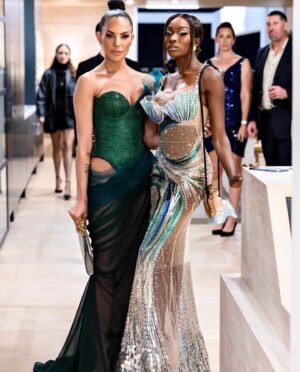 Amanza Smith Instagram - Stole this pic right from Chelsea’s page! I loved this dress, and it never got its camera time only from the back so ladies and gentleman here was my season six finale scene dress from the front! Thanks, Chels!! PS today is officially one month. I’ve been in the hospital. Yikes