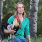 Amber Marshall Instagram - This week I decided to go with my main man of the chicken coop for my #MarshallSundayStory please put your hands together for, Phoenix the rooster. Phoenix is not just any ordinary rooster. Not only has he travelled across the country to star in a commercial, but he also has spent far more time living inside our home than your average farmyard bird. Phoenix was one of many chicks that I purchased in the spring of 2019. Being smaller in size, he was instantly targeted by the flock and picked on. One day, I went out to find him badly beaten by the other members of the coop. I scooped him up and decided that he needed to come spend some time in the house recovering. He became so comfortable in the house and friendly with us, he stayed far past his welcome. Over the next couple years Shawn and I moved and started building at our new property. We didn’t have a barn or a chicken coop so again, Phoenix (who at the time was the only bird we had) made himself at home, living in our little cabin. He would wander around the yard during the day, and in the nice summer months would sleep on our front porch. When winter came I set up an area for him in the cabin… but for those who have been around roosters, know that their early morning crowing can be deafening. We soon put a stop to this as our cabin is only one room and it echoed quite loudly each morning. By this time our barn was nearly finished anyway so I moved him to his own spot out there and purchased 4 Americana (a breed of laying hen) chicks to keep him company. Phoenix has been around for five years now and is definitely the king of his castle now. His 4 ladies are still doing well and we have since built them a coop of their own. This rooster has been more than just a bird to us and I thank him for being such a special member of our family. #AmbersRoosterPhoenix To view more Animal Stories click #MarshallSundayStory
