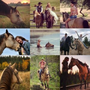 Amber Marshall Instagram - 🐴 Since my latest newsletter focussed on Cash the Quarter Horse and his mama Shay, I thought it was only fitting to add this special horse to my #MarshallSundayStory this week. 

Let’s go back to April 18, 2009 when a sweet little buckskin was born. I met him shortly after when his mom came to board at my home. Falling right in love I very quickly asked if this little colt was for sale. At the end of that summer when the boarded horses went home, Cash got to stay. 

This handsome guy and I had many adventures together over the next several years. He has always been an extra cuddly horse and excels with human attention. Most of the horses I’ve had are independent and flourish in the herd, even if I don’t have the time to spend with them regularly. Cash was different, he needed a human. 

My schedule filming Heartland is quite demanding, and I would find myself driving in late at night seeing Cash standing with his head hung over the fence, apart from the herd, watching me head to the house. I would try to go out to give him a cuddle as often as I could, but I knew he deserved someone who could devote more time to him. 

It was during one of these late night drives home from work that my friend Shay reached out, needing a listening ear. Her horse Montana was going in for surgery and wouldn’t be rideable for quite some time. She was pretty upset by the news. I’m a believer that things happen for a reason and situations present themselves at the right time. I knew in my gut this was the right place for Cash. 

At the time Shay lived in Ontario, so after she excitedly agreed, I loaded Cash up, and he made the journey east. These two bonded over the next many years, and had some great adventures themselves, but the most memorable of all, was when they packed up and both travelled west to answer a calling in Shays heart. Now I get to see the two of them regularly and continue our adventures together.

You can hear more of their story on my newest addition of Rambling Rides on my YouTube channel. 

🐴 📸 To see more Cash photos on Instagram click #AmberHorseCash 

And be sure to check out Shay’s account: @CashTheQuarterHorse