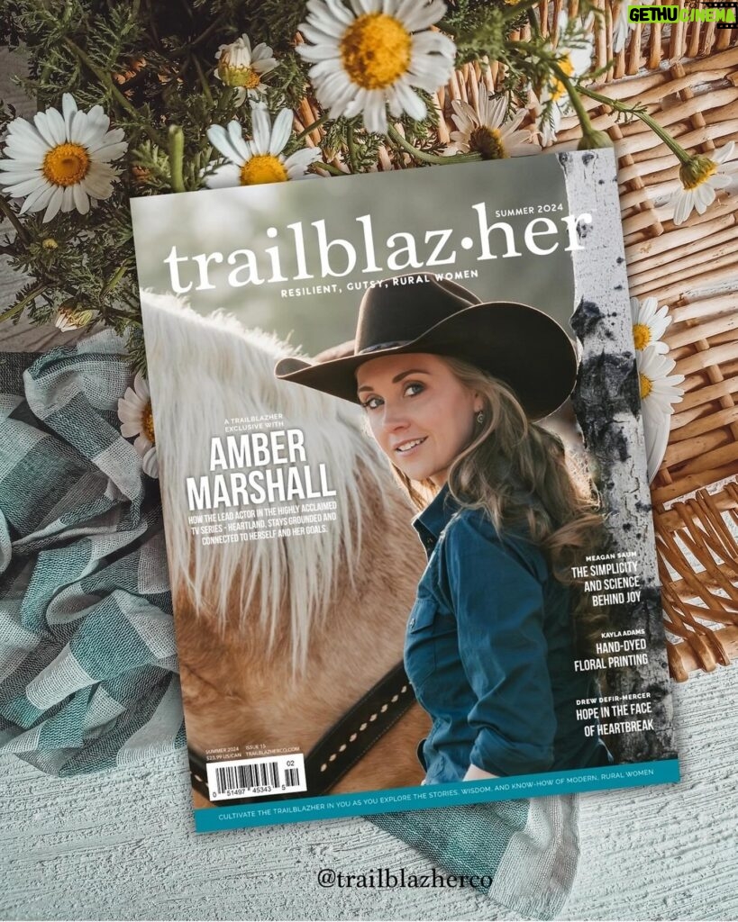 Amber Marshall Instagram - Say hello to our Summer Issue 15 COVER of Trailblazher! ⠀⠀⠀⠀⠀⠀⠀⠀⠀ We’ve had this secret under our hats for quite some time now and we are beyond thrilled to finally announce that our Exclusive @trailblazherco COVER STORY for Issue 15 is none other than Amber Marshall @amber_marshall_farm !!! YES, you heard that right!! Lead actor in the highly acclaimed, 18 year TV series - Heartland @official_heartlandoncbc and entrepreneur and store owner of her very own @marshallscountrystore ⠀⠀⠀⠀⠀⠀⠀⠀⠀ Trailblazher magazine’s purpose is to share the resilient, gutsy and inspiring lives of women living beyond the city limits and in our Summer issue we are honored to deliver a 12 page spread on the life, career, entrepreneurial dreams and mindset that anchors Amber to her lifestyle. Not to mention never before seen photos of her own Marshalls Country Store and shots in the backcountry with Cruz, Autumn and Rein. ⠀⠀⠀⠀⠀⠀⠀⠀⠀ Our hearts are touched by the spirit with which Amber navigates through her life and within her exclusive story you will feel inspired, grounded and have a newfound sense of confidence after hearing the words, advice and outlook of this Trailblazher! Be sure to follow @amber_marshall_farm and @trailblazherco for more updates on Amber’s feature in Issue 15! ⠀⠀⠀⠀⠀⠀⠀⠀⠀ ON SALE TODAY - go and order your copy! Issue hits the newstands June 1st so run, don’t walk to order your Summer copy! Head to Amber’s online store www.marshallscountrystore.com (or link in bio @marshallscountrystore) or to www.trailblazherco.com for a subscription! Links in our bios. ⠀⠀⠀⠀⠀⠀⠀⠀⠀ Photos by Chelsie Frere @lumy.and.co ⠀⠀⠀⠀⠀⠀⠀⠀⠀ #ambermarshall #ambermarshallfans #iloveheartland #heartland #heartlandfans #heartlandcbc #amyfleming #ambermarshallfarm #iloveambermarshall #ambermarshallfamily #ambermarshallfan #heartlandoncbc #trailblazhers #marshallscountrystore #ruralwomen #countryliving #countrymagazine #westernmagazine #lifestylemagazine