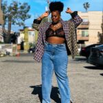 Amber Riley Instagram - Someone commented that they noticed my “happy weight gain”, all I heard was y’all see how HAPPY I AM 🥰😍 life isn’t perfect, but I’m grateful for mine. Also MY MAN MY MAN MY MAN took these photos! God blessed me cuz photographers are expensive as hell 😂😂 📸: @scoobzdoo 🫶🏾