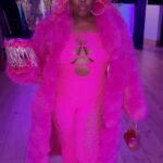 Amber Riley Instagram - #bryonsplayersball IF YOU GIVE ME A THEME IM GOING ALL OUT!!! Meet Sweetness! She’s a bad mammajamma, you betta have her money on time or there will be consequences and repercussions!!! @bryonjavar you sure know how to party! 📸: @perfectopat 💇🏾‍♀️: @slayedbyjrich