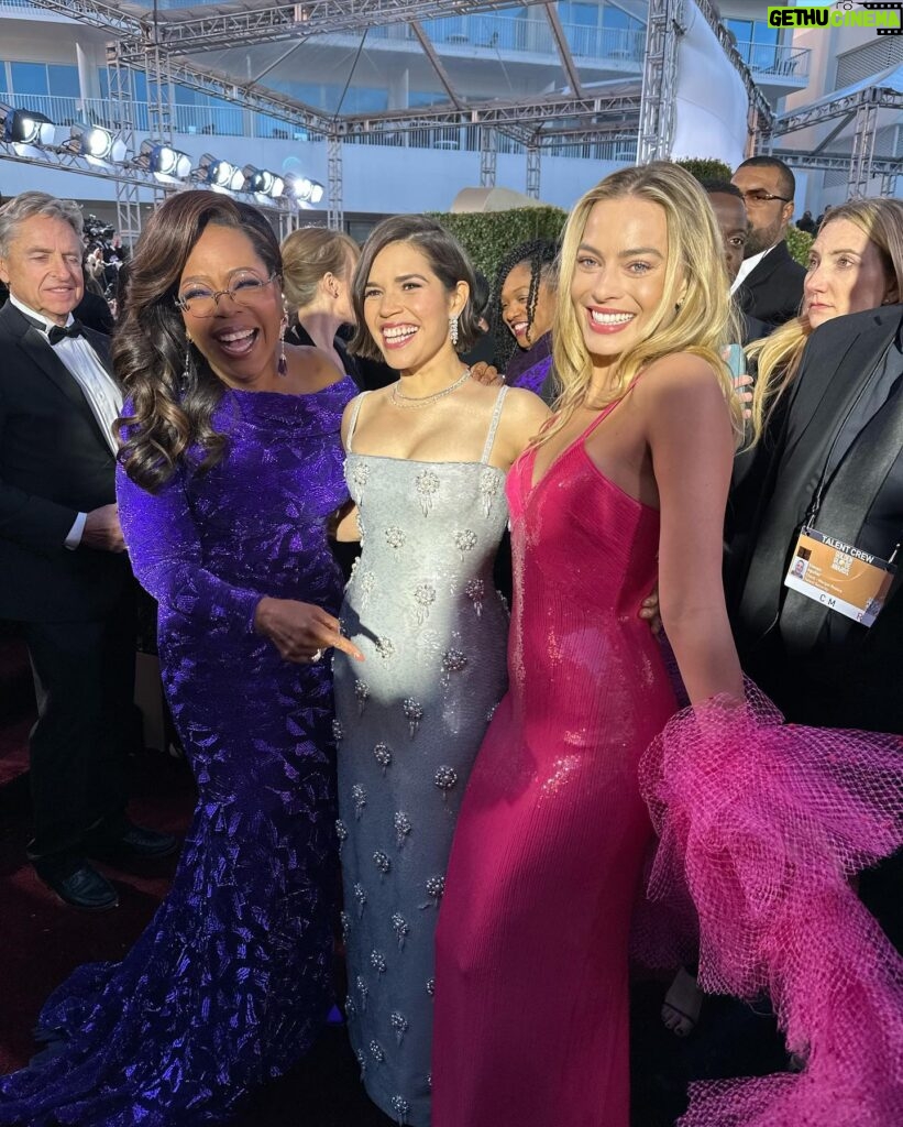 America Ferrera Instagram - Some fun & fave red carpet moments from last night! ❤️❤️❤️❤️❤️ @goldenglobes @barbiethemovie