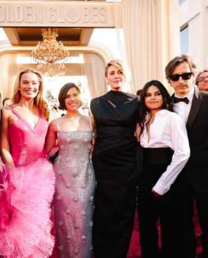 America Ferrera Instagram - Some fun & fave red carpet moments from last night! ❤️❤️❤️❤️❤️ @goldenglobes @barbiethemovie