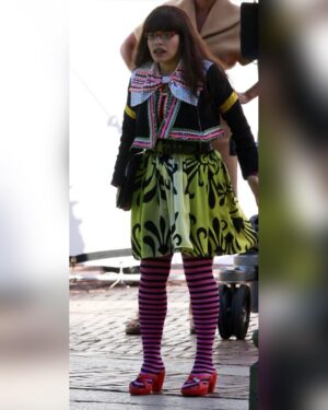 America Ferrera Instagram - Omg, Baby Betty/America! I love her! This feels like lifetimes ago!!!! And yet there’s a whole new generation of you just meeting Betty for the first time now that it’s on @netflix ! In honor of the Betty revival I’m sharing some of my all time favorite Betty Fashion lewks styled by the goat @patriciafield - I absolutely loved wearing the outfits Pat put me in!! She was genius enough to put together something chaotic but so fun to look at! You have to be a master to do “bad” well! I think Betty was way ahead of her fashion times and I feel like she set some trends. Can I get a co-sign from you fashion peeps?  #uglybetty