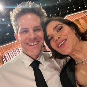 America Ferrera Instagram - 💖BTS of a joyful night celebrating @barbiethemovie and all the incredible work acknowledged at @goldenglobes