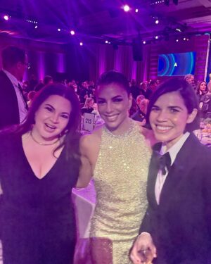 America Ferrera Instagram - A handsome night with some ladies I love at @theacademy #GovernorsAwards honoring heroes and icons Mel Brooks, Angela Bassett, Michelle Satter and Carol Littleton. The tributes and speeches were incredibly inspiring! @im.angelabassett for Queen of everything!