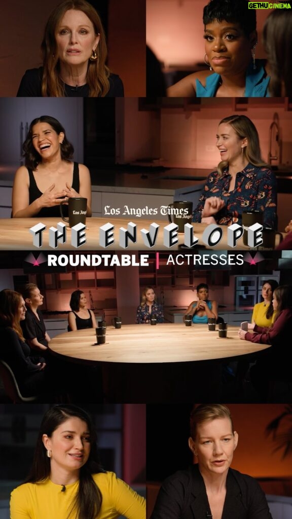 America Ferrera Instagram - America Ferrera, Fantasia Barrino, Julianne Moore, Emily Blunt, Eve Hewson and Sandra Hüller join The Times’ @amykinla for The L.A. Times Envelope Actresses Roundtable. From their fears about artificial intelligence impacting the industry to what they love — and hate — about their jobs, these 2024 awards contenders get into it all. 📺 Streaming this Friday at 8pm pst on YouTube and Spectrum. 📰 Can’t wait? Read their conversation now at the link in @latimes_entertainment’s bio. @barbiethemovie @thecolorpurple @maydecemberfilm @oppenheimermovie @zoneofinterest #FloraandSon #anatomyofafall