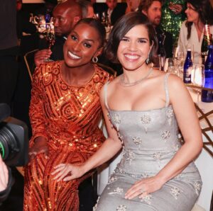 America Ferrera Instagram - 💖BTS of a joyful night celebrating @barbiethemovie and all the incredible work acknowledged at @goldenglobes
