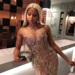 Amiyah Scott Instagram - Thank you so much for another beautiful dress @evelynmoda ✨ #GirlsNightOut