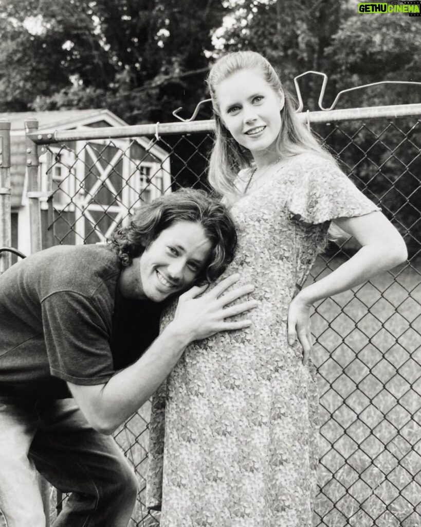 Amy Adams Instagram - My first #fbf - on the set of June Bug with my husband, Darren. Circa 2004.