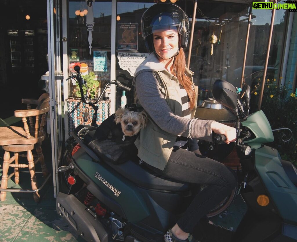 Amy Dumas Instagram - I’m saddened to make this post but…. my faithful @genuinescooters Hoolie of 10 years was stolen today. If you’re in SF keep a lookout for a matte green Genuine Hooligan. It has been registered as stolen. If you’re in the Bay Area please share. Maybe I can find her before she’s chopped and stripped 🥹 These pics are from happier days over the years. I haven’t known a life without my scoot in 15 years. I’ve put so many miles on these 2 wheels- she was a little beat up- but I wouldn’t have traded her for anything. 🥹🥹 #scooter #scooterlife #twowheels