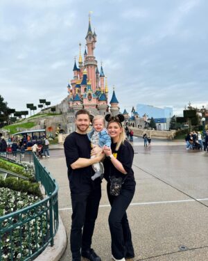 Amy Hart Instagram - 🌟You’re never too young to wish upon a star 🌟 Home from the most magical trip to Disneyland Paris! I’ve had so many questions about all the intricate details so will do a trip report here (so hit the save tab so it’s easy to find when you’re planning!) and then some more posts throughout the week!! If there’s anything you want me to include just ask! We went Friday-Monday arriving at lunchtime, leaving in the afternoon for a 6pm flight.

Travel✈️
We flew with easyJet from Gatwick. It’s the quickest door to door way for us! We got the 8.15am flight and arrived at the Disneyland Hotel for midday. We always take our @stokkebaby yoyo with us and I pay for a large hand luggage bag so I can take it onboard. I know lots of people will say oh I just chance it but if the flight had sold out of overhead luggage allowance I wouldn’t want to be without my pram! 45 minute flight out and 35 home! Easy! Stanley slept both ways which was a bonus. We pre booked a transfer to the hotel which was 30 minutes.

Hotel & Park Tickets 🏨 
Wow. Wow. Wow. We stayed at the newly refurbished Disneyland Hotel and it is literally a palace. The lobby is stunning, the staff can’t do enough for you and the little touches just make it perfect. Every evening they have princesses in the lobby and the location is insane. I got from my room to watching the fireworks on Main Street in less than 3 minutes. Booked this through @attractionticketsdotcom as always. We had a superior room which was beautiful, room tour video coming tomorrow! We booked breakfast and our park tickets in our package and our hotel room key was also our breakfast pass and park ticket! 

Continued in comments 👇🏻