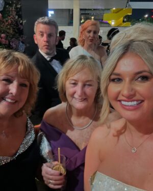Amy Hart Instagram - A great night at the BAFTA tv awards with @pandocruises! Was such a pinch me moment to get to go to the awards! It’s quite a jam packed day but everything is just fab! I started getting ready at 9.30 am with my team, then the red carpet was at 2.30, did lots of interviews (including *that* one that was filmed from literally above 🤣) and posed for pics on the red carpet. Then I went to the drinks reception where I caught up with lots of lovely friends including Anna, Bonnie, Amber, Louise and loads more! Then it was ceremony time, I judged the shortlist for the P&O Cruises memorable moment award and Happy Valley won!! I LOVE Sarah Lancashire, I saw her in Betty Blue Eyes the Musical years ago and she was just fab. Then from there it was a yummy 3 course dinner where I sat next to lovely Nicki and @riahebden , lots of life chats and laughs with the ladies. Then on to the after party where I danced on the same dance floor as Hannah Waddingham, so I don’t think I need to say more! All in all a once in a lifetime opportunity 🤩

#bafta #karenmillen #gucci #pandocruises